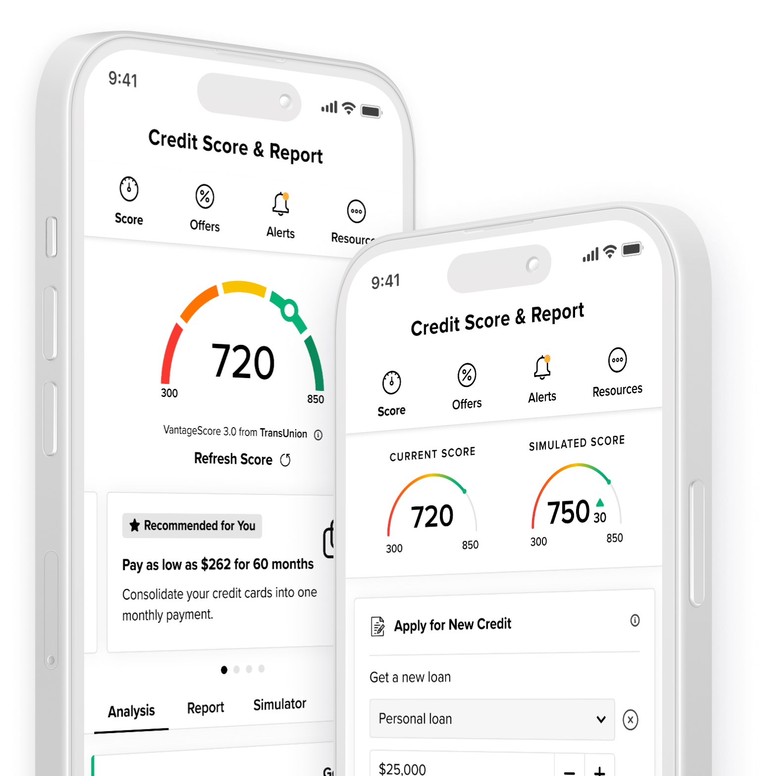 Get a personalized credit report