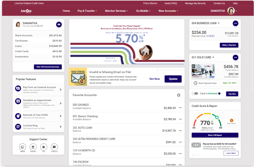 Use SavvyMoney within Online Banking Today!